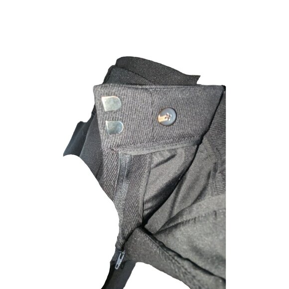 Ann Taylor Pants w Belt Skinny Corduroy Black High Rise High Waist Sz 14 - Picture 7 of 10